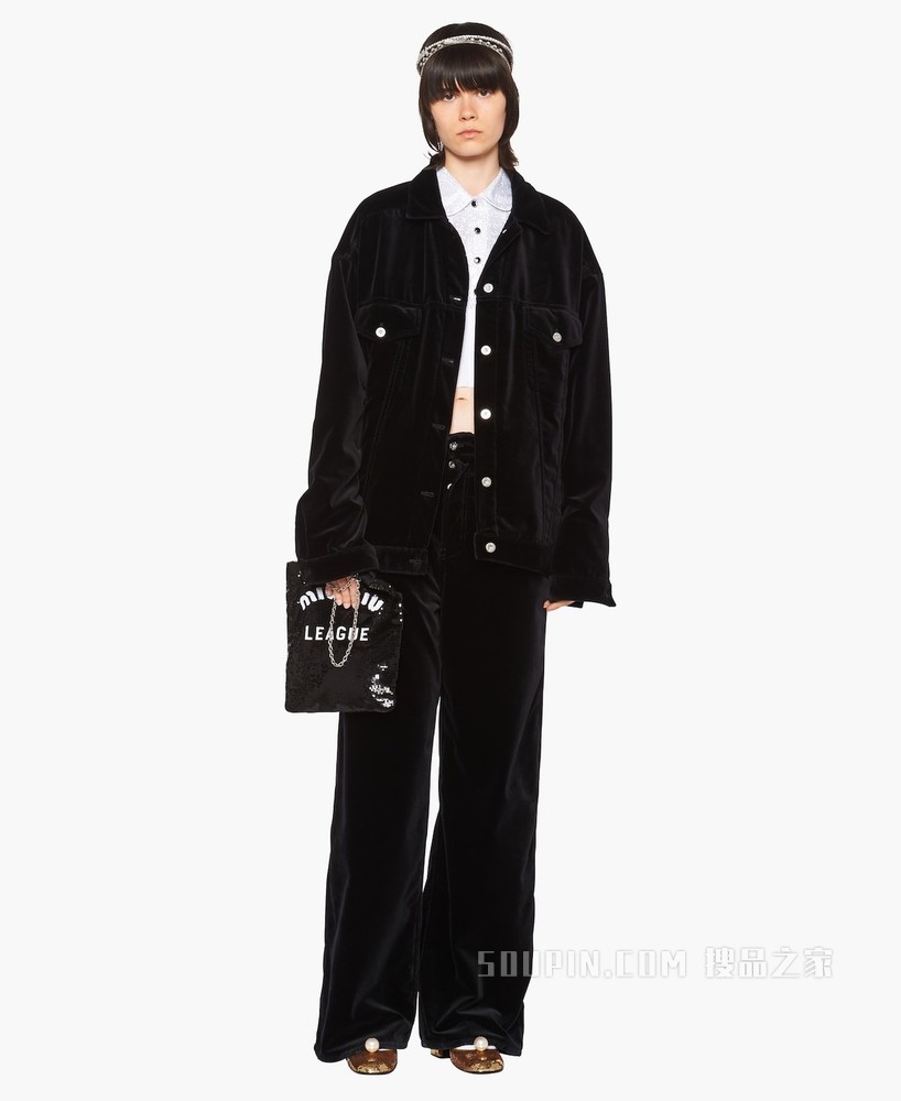 天鹅绒夹克