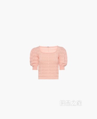 短裁马海毛毛衣