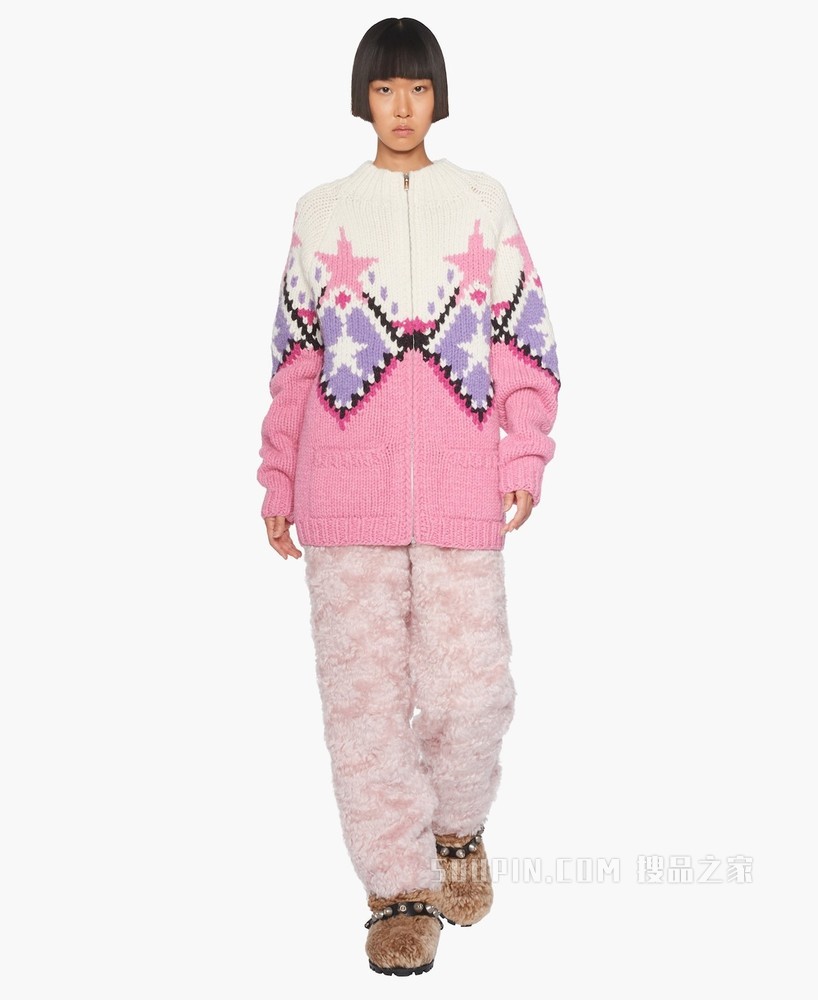 设得兰羊毛开衫