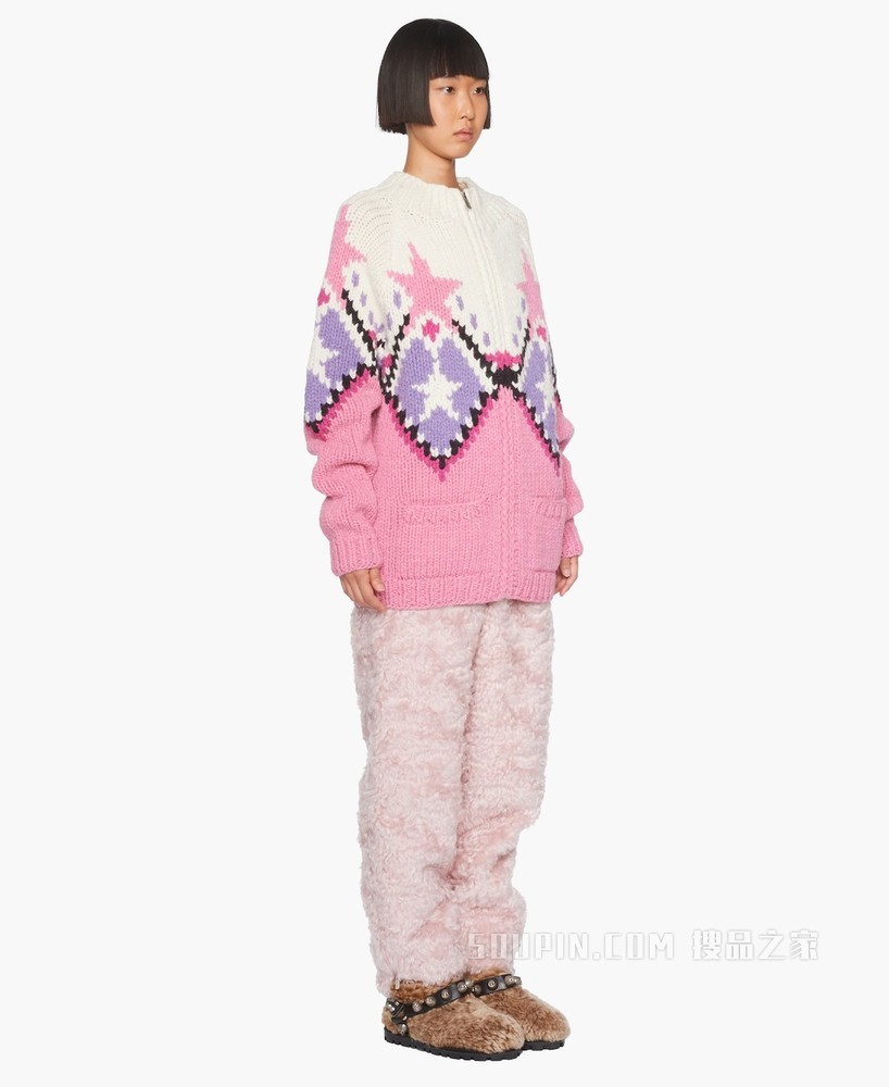 设得兰羊毛开衫