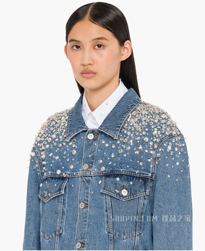 刺绣丹宁夹克