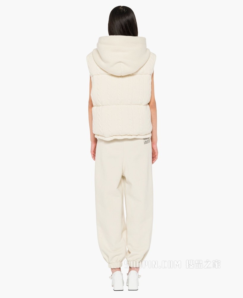 羊绒羽绒背心外套