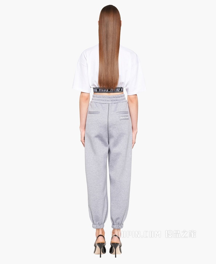 棉质抓绒长裤