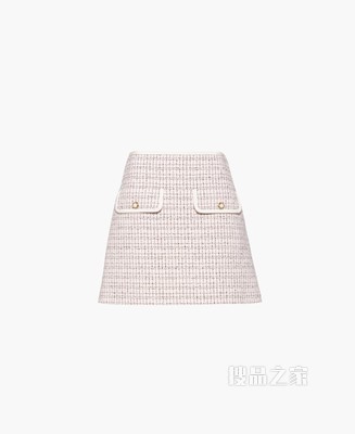 格纹迷你半身裙