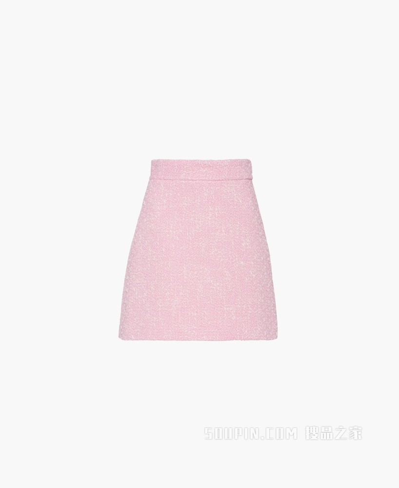 花呢迷你半身裙