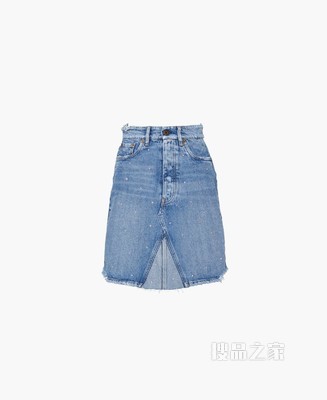 牛仔铅笔半身裙