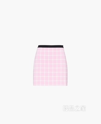 针织迷你半身裙