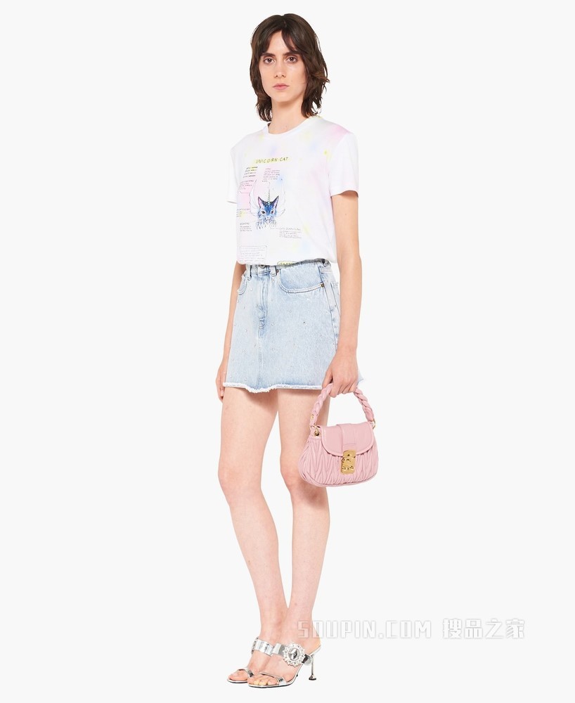 经典牛仔迷你半身裙
