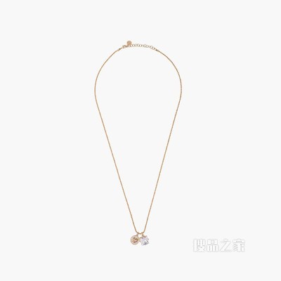 MIU PAVÉ 仿水晶装饰项链