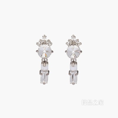Queen Crystal 仿水晶耳环