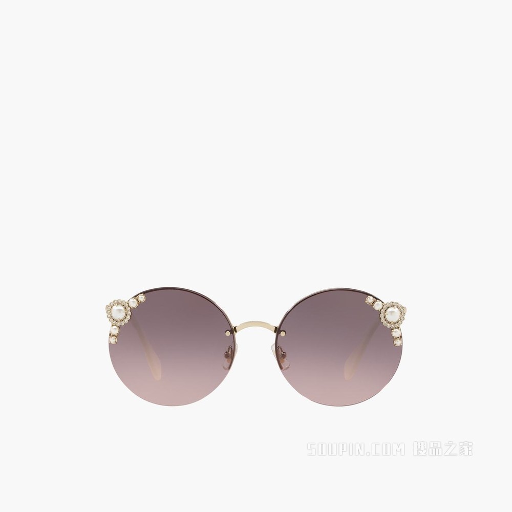 Miu Miu Manière 仿珍珠装饰眼镜