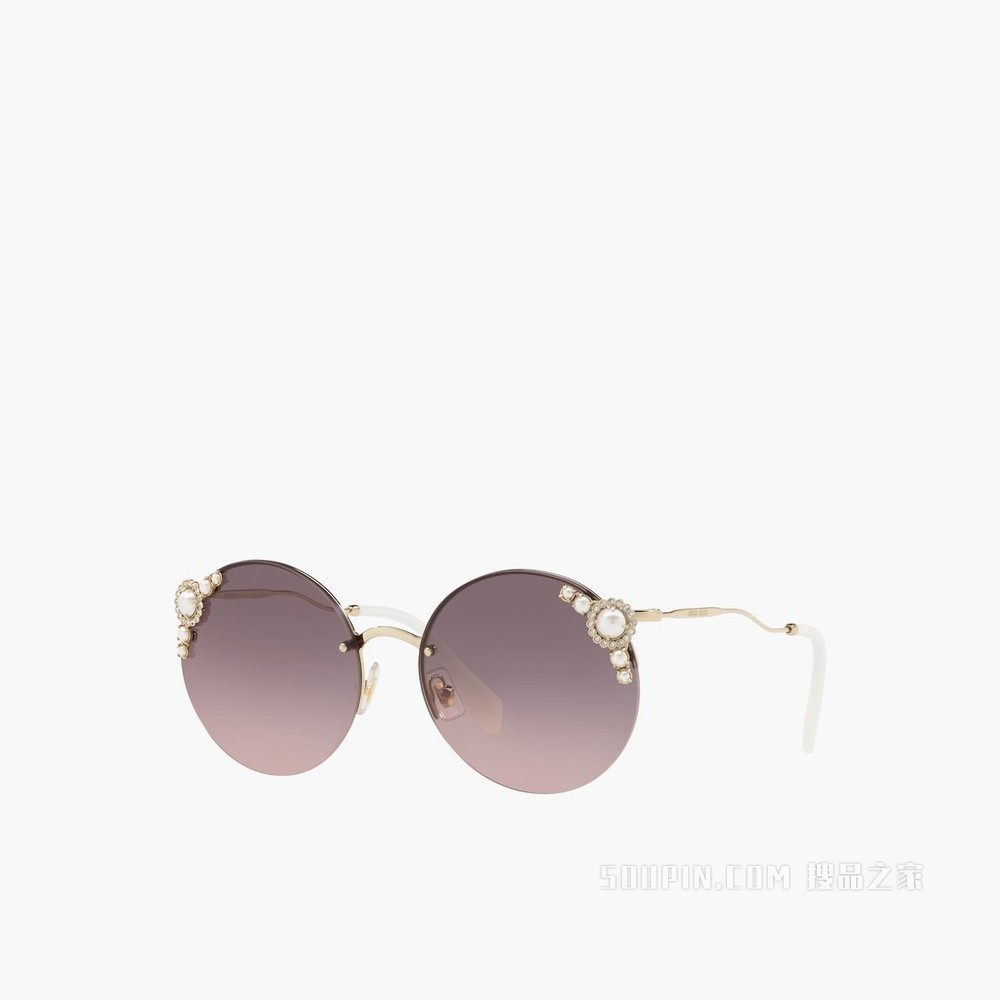 Miu Miu Manière 仿珍珠装饰眼镜