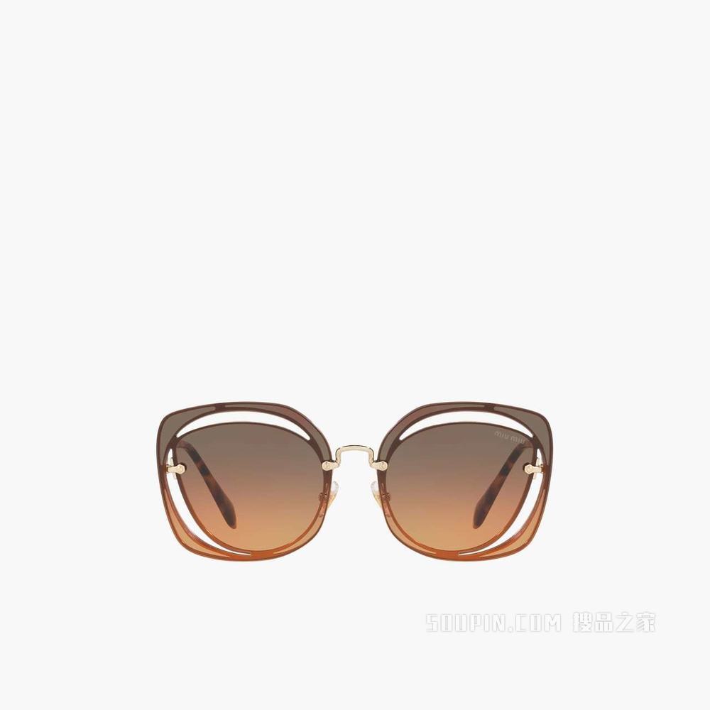 Miu Miu Scenique 镂空装饰眼镜