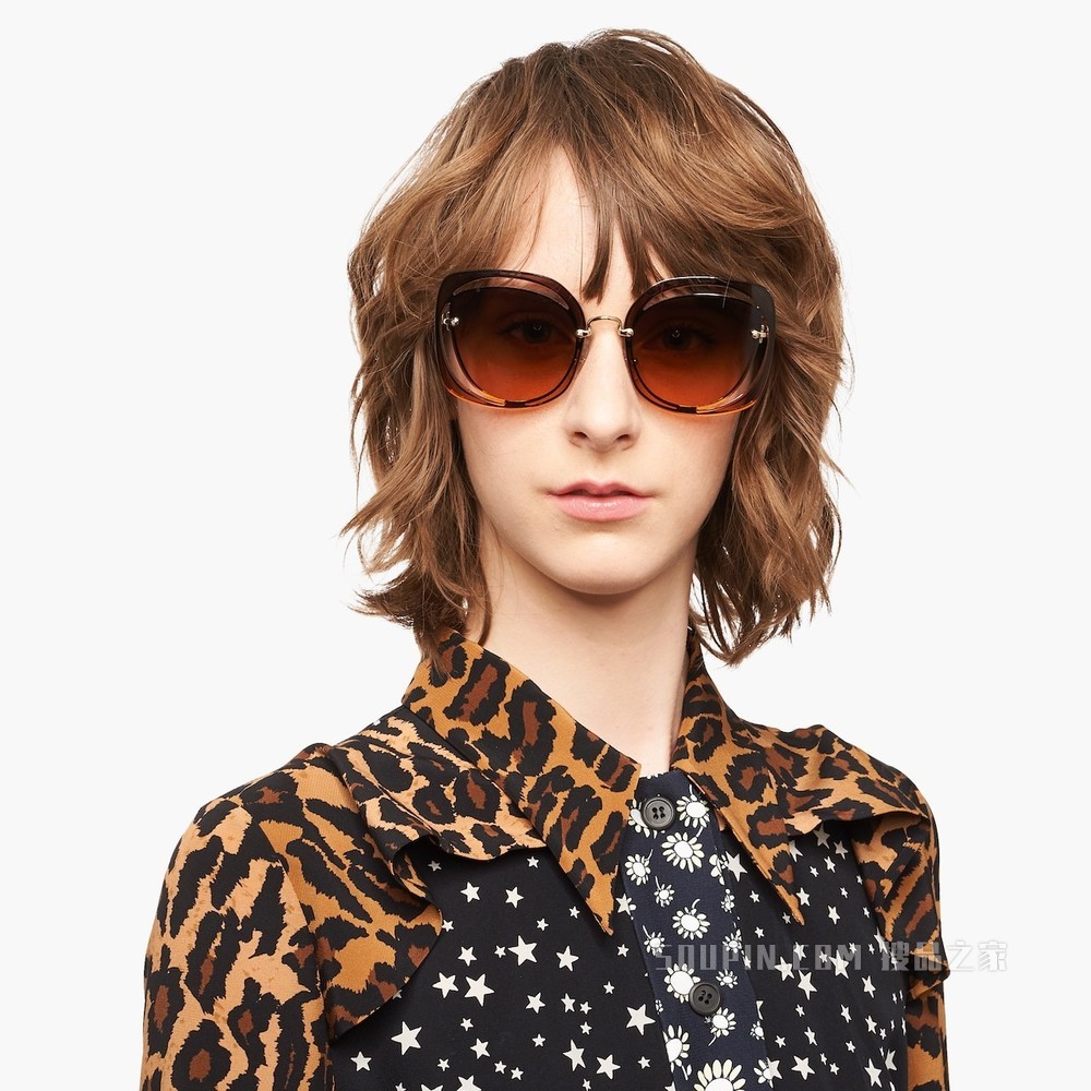 Miu Miu Scenique 镂空装饰眼镜