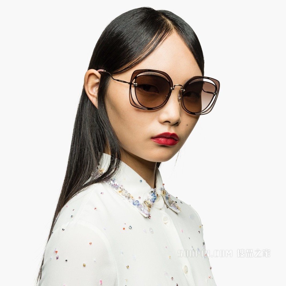 Miu Miu Scenique 镂空装饰眼镜