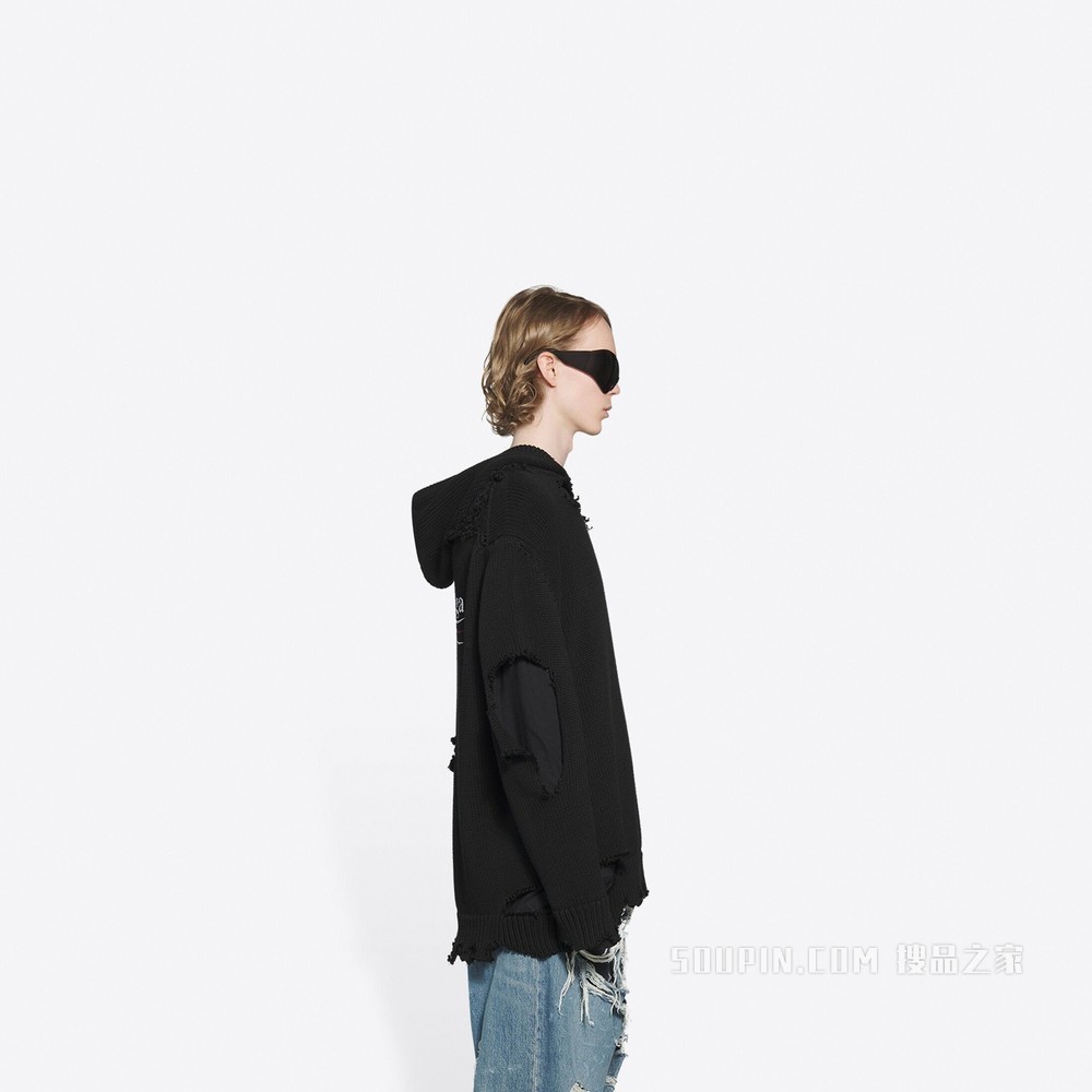 Political Campaign Destroyed Hoodie 连帽衫