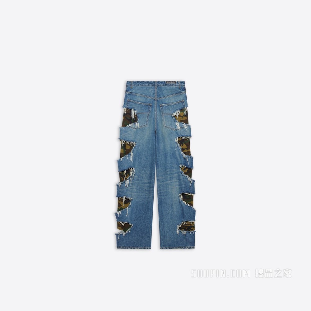 Slashed 大号 Baggy 长裤