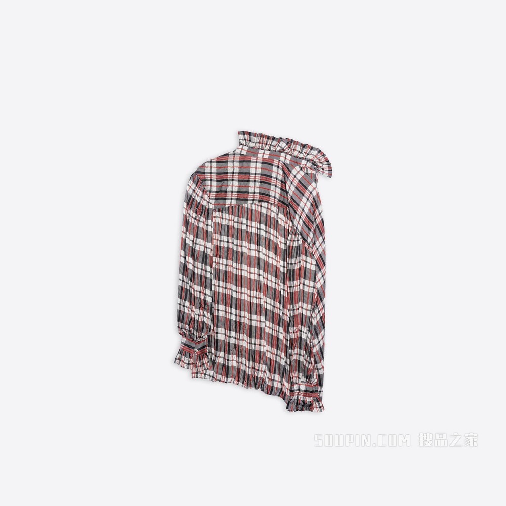 Off-Shoulder 女式衬衫