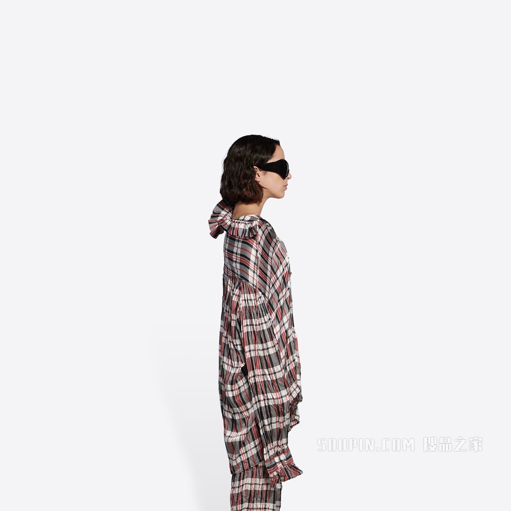 Off-Shoulder 女式衬衫