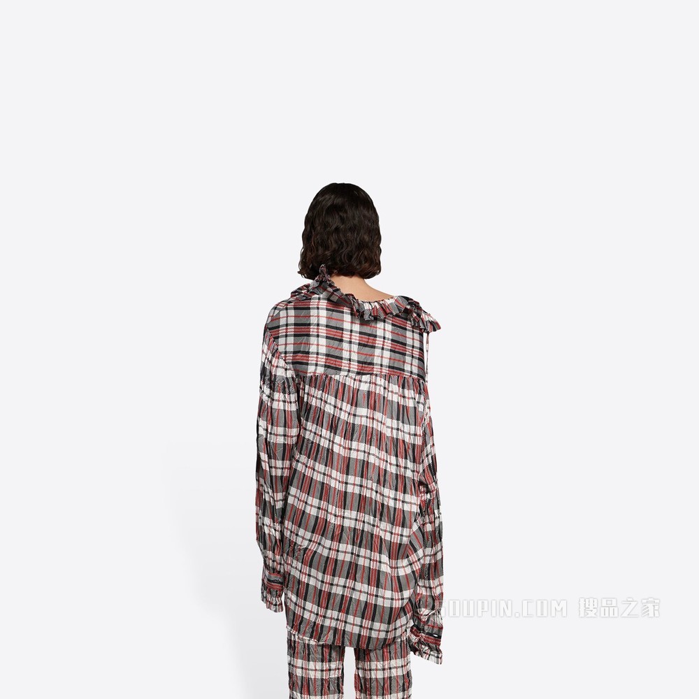 Off-Shoulder 女式衬衫