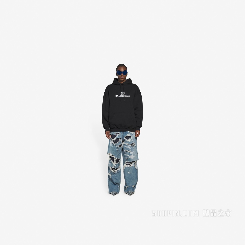 BB Pixel 中等剪裁 Hoodie 连帽衫