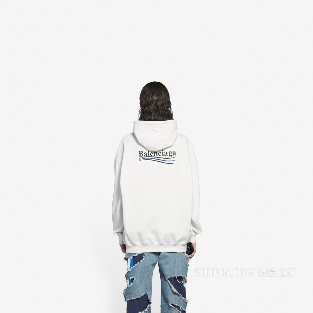 Political Campaign 中等剪裁 Hoodie 连帽衫