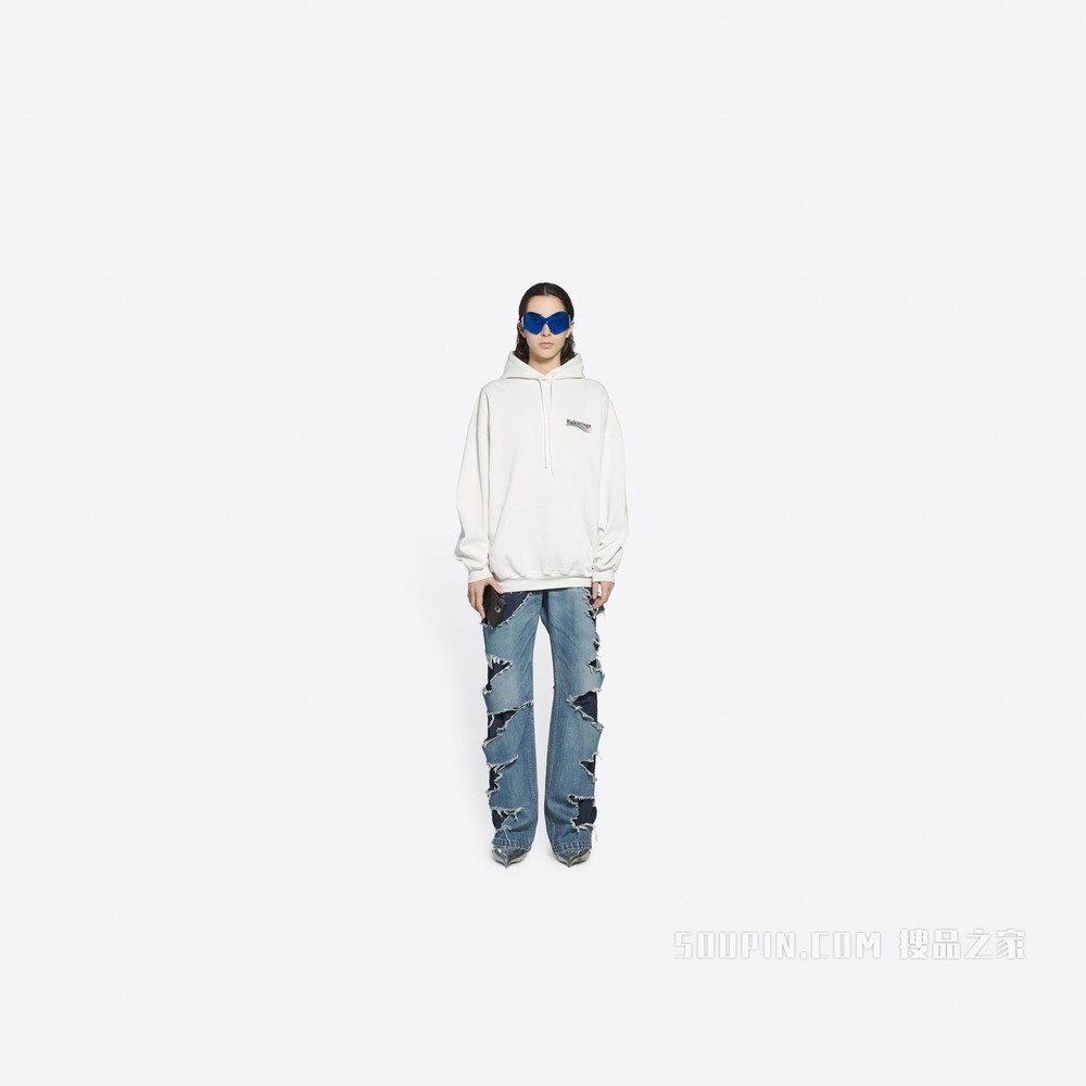 Political Campaign 中等剪裁 Hoodie 连帽衫