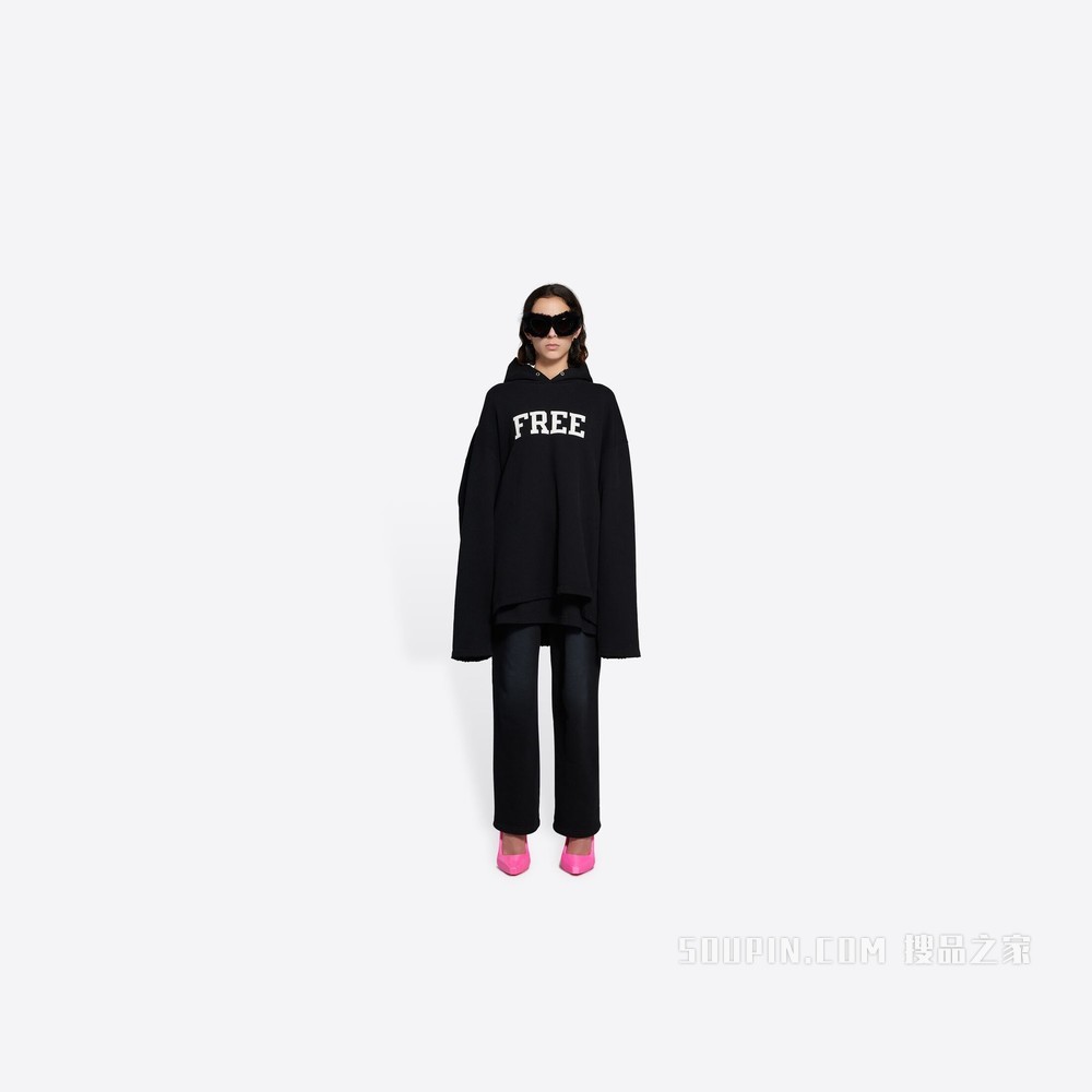 Free 无罗纹 Hoodie 连帽衫