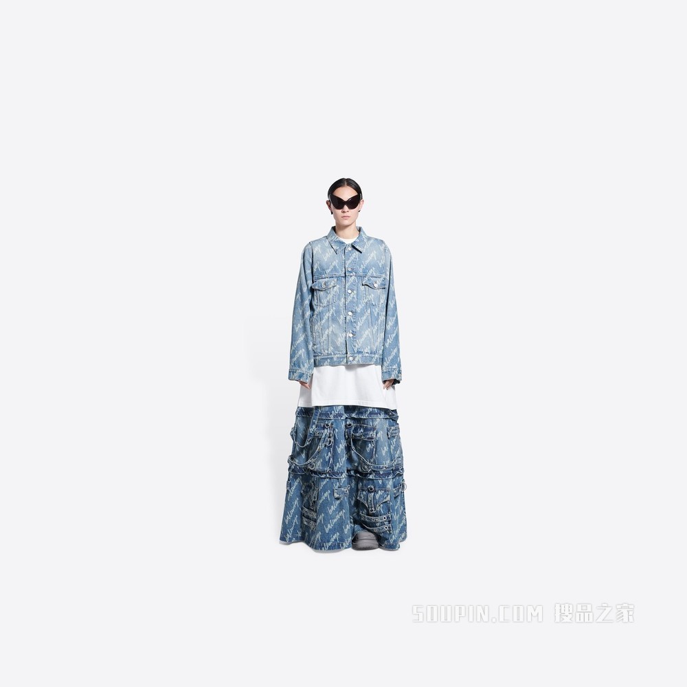 Allover Logo Bell Sleeve 夹克