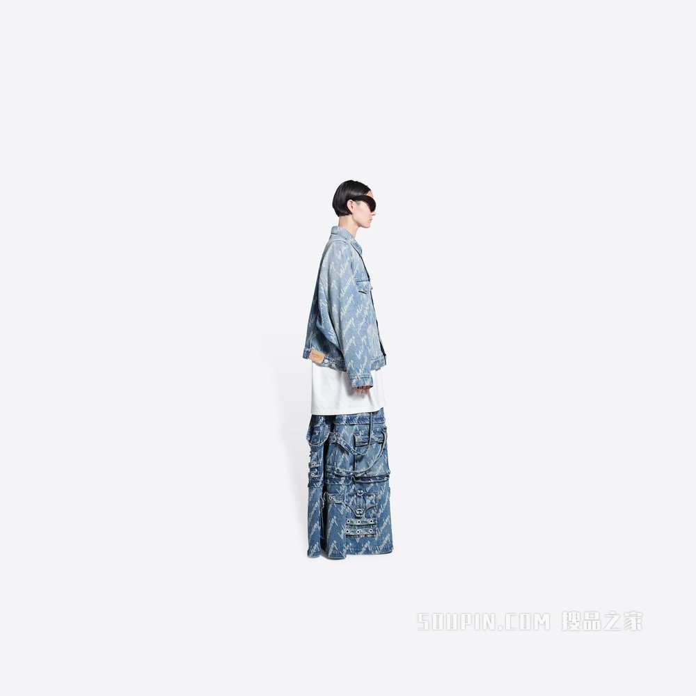 Allover Logo Bell Sleeve 夹克