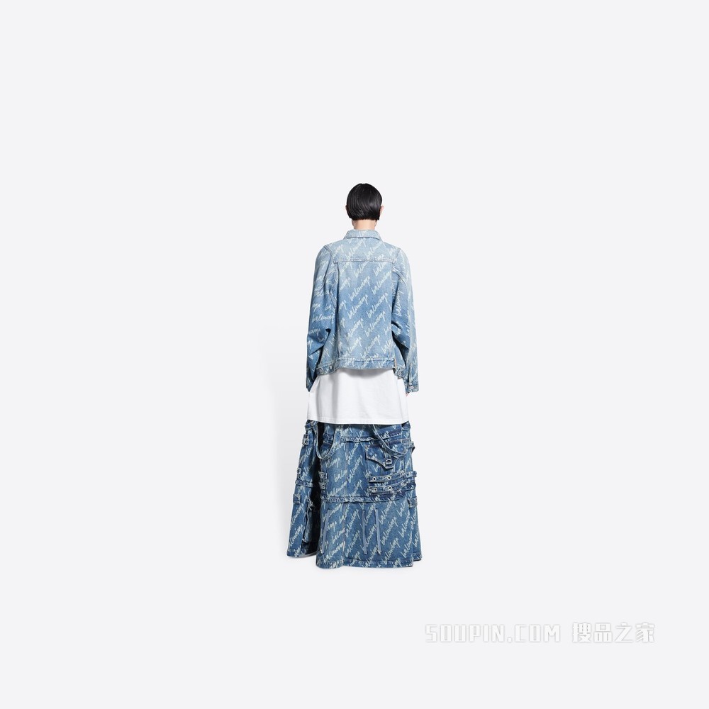 Allover Logo Bell Sleeve 夹克