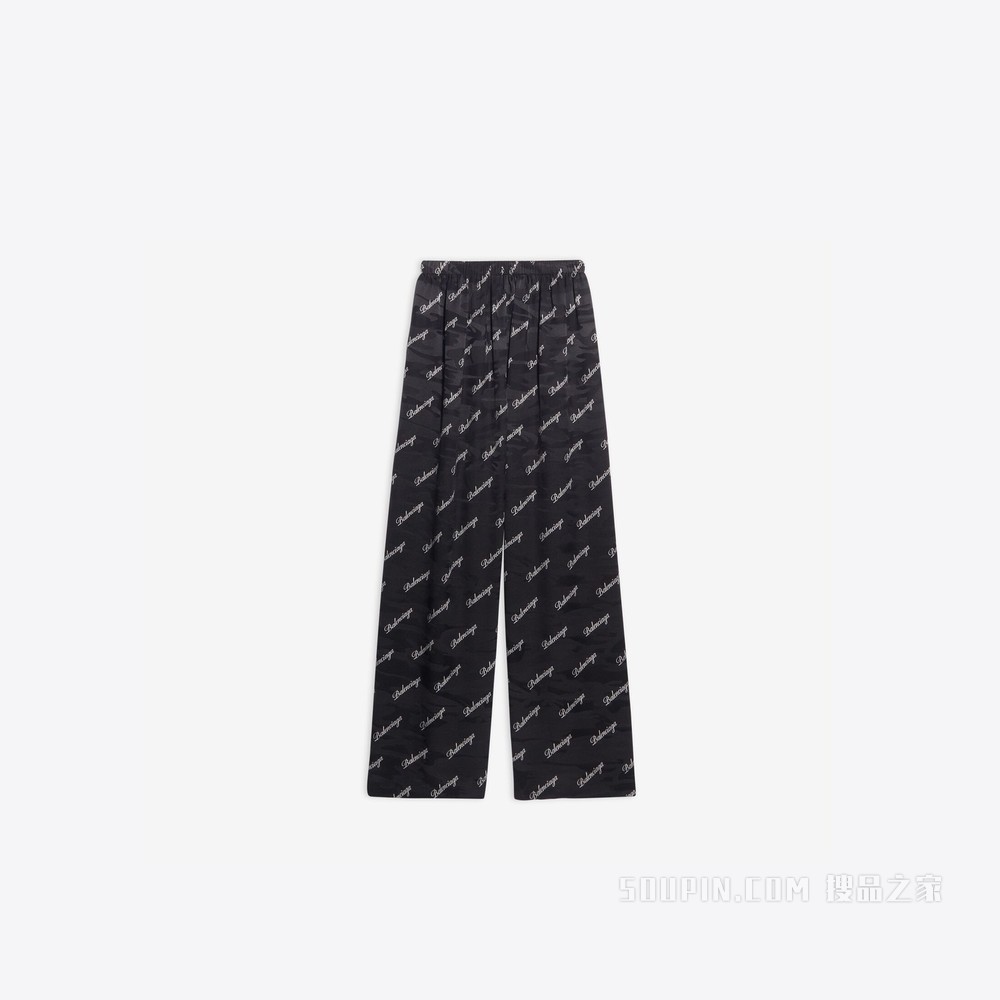 Allover Script Logo 阔腿裤