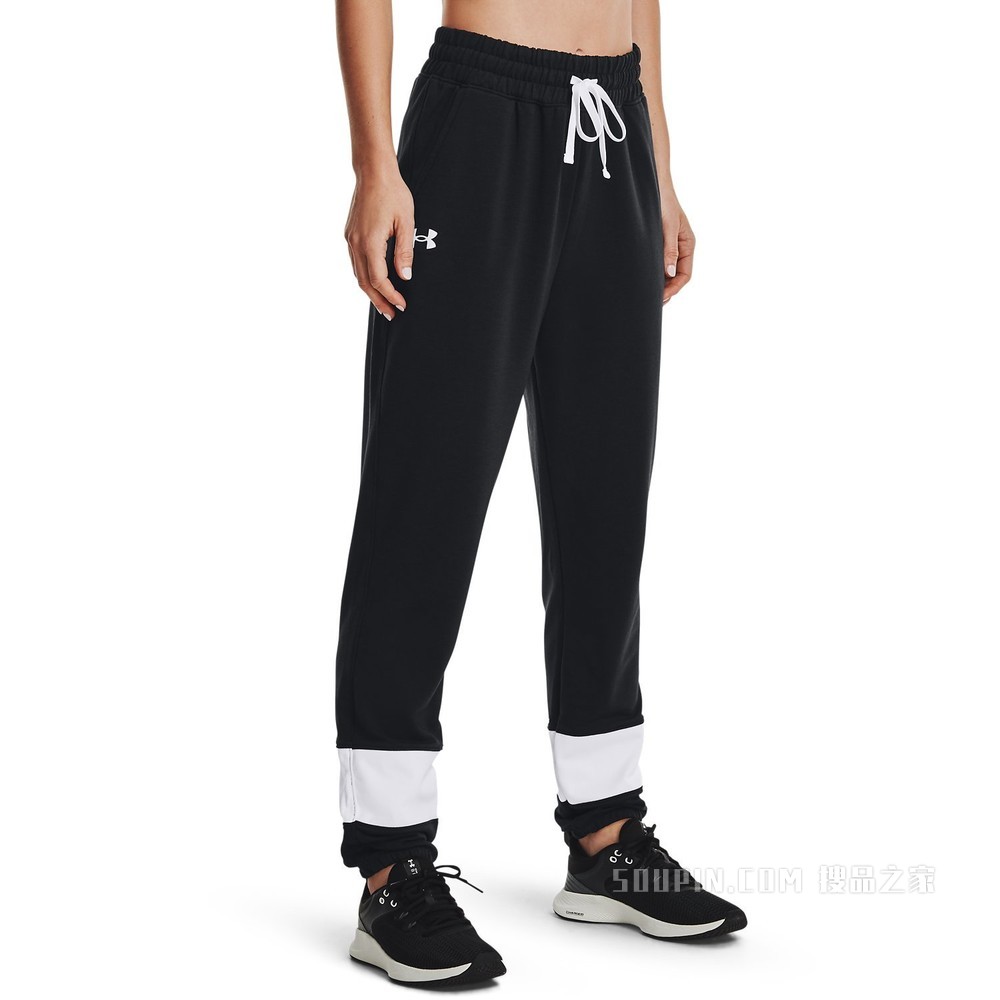 女士UA Rival Terry Colorblock Joggers长裤