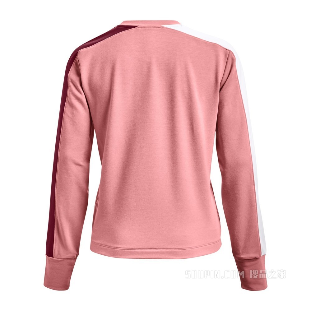 女士UA Rival Terry Colorblock圆领运动衣