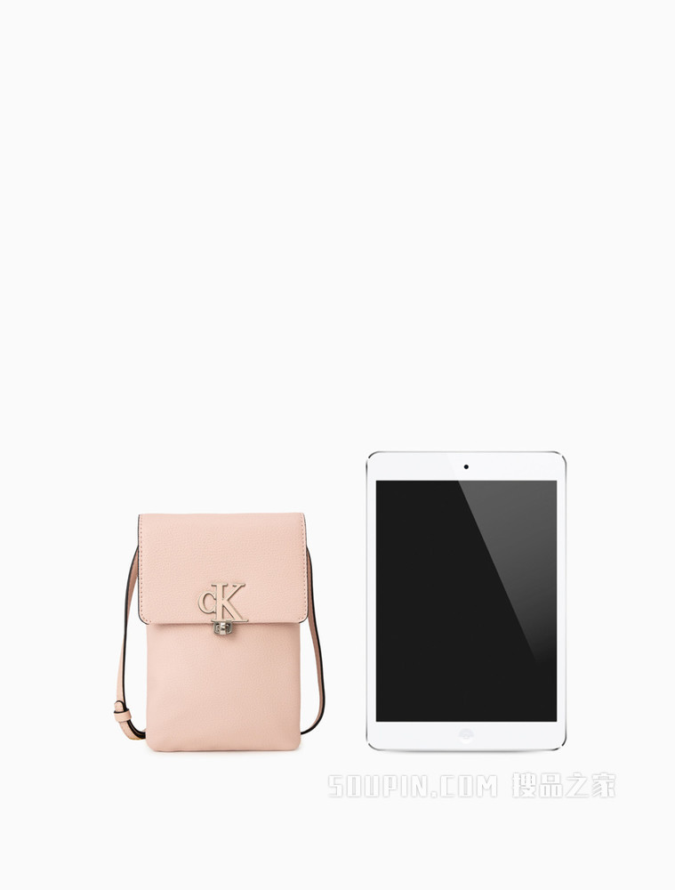 【新年礼物】Calvin Klein 女包金属LOGO单肩手机包DP1504