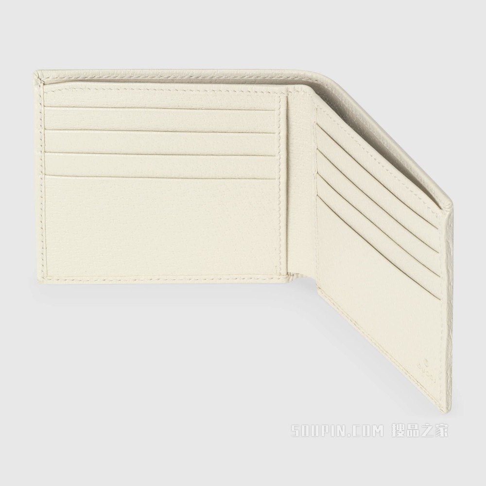 Ophidia系列钱包 米色GG Supreme帆布