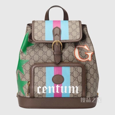 互扣式双G背包 GG Supreme帆布