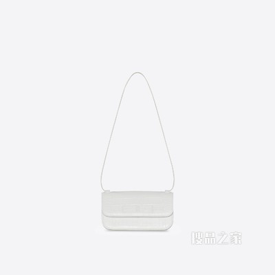 Gossip 小号加倍柔韧鳄鱼纹压花牛皮革手袋