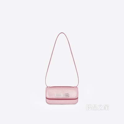 Gossip 小号条纹压花牛皮革手袋