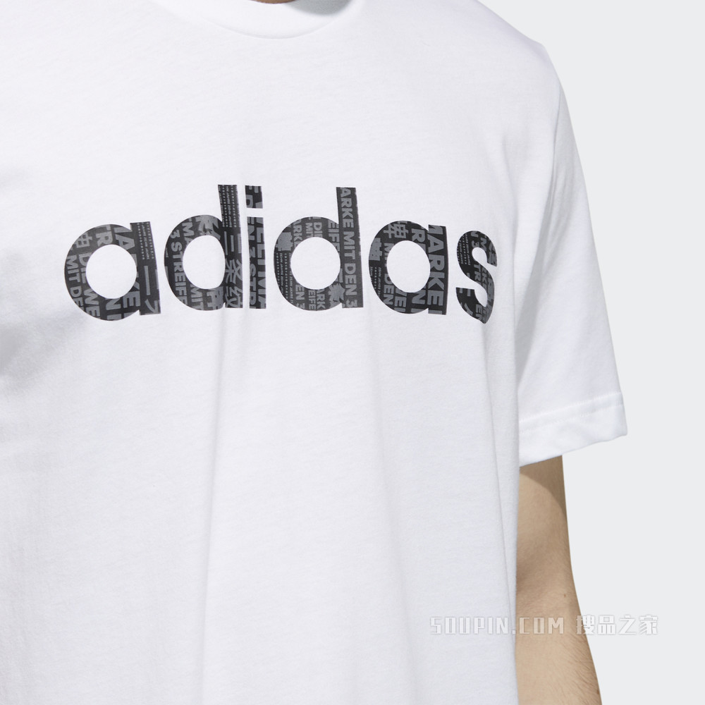 adidas neo M CE GRPH TEE1 夏季运动短袖T恤