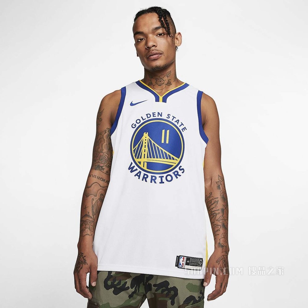 金州勇士队 (Klay Thompson) Association Edition Nike NBA Swingman Jersey 男子球衣