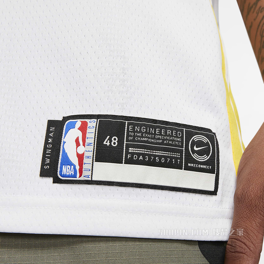 金州勇士队 (Klay Thompson) Association Edition Nike NBA Swingman Jersey 男子球衣
