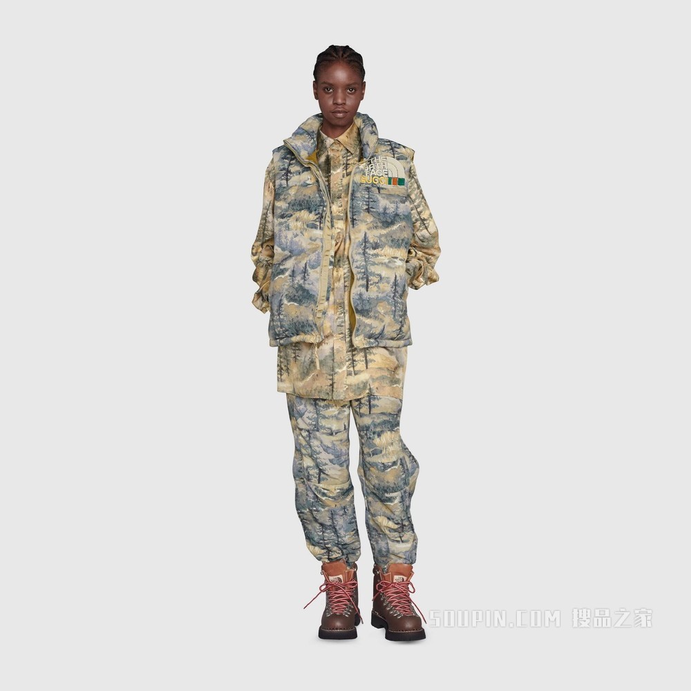 The North Face x Gucci联名系列尼龙长裤 多色