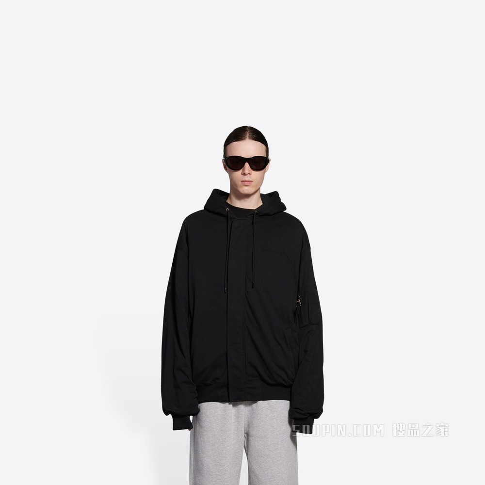 Hulk©2021MARVEL 衬垫 Bomber Hoodie 连帽衫