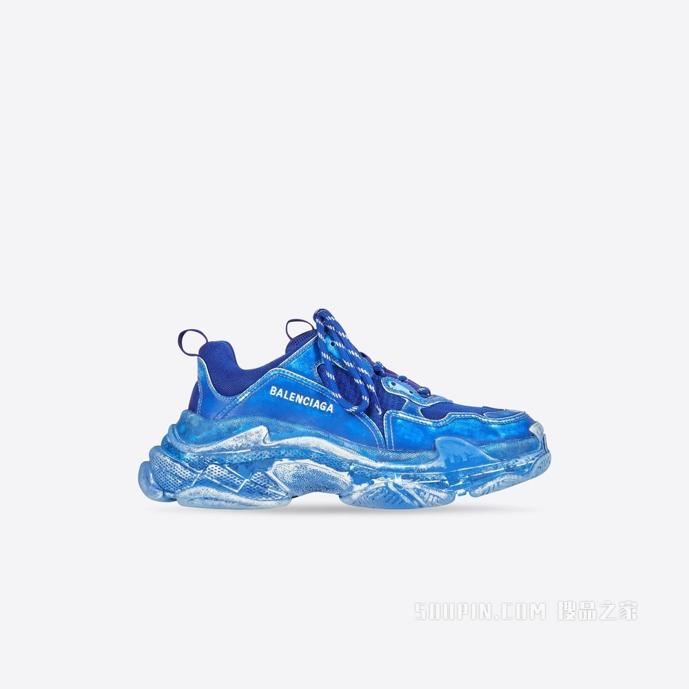 Triple S 褪色运动鞋