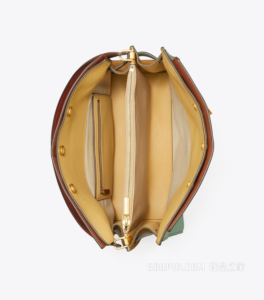 Lee Radziwill 双层手提包 小溪蓝