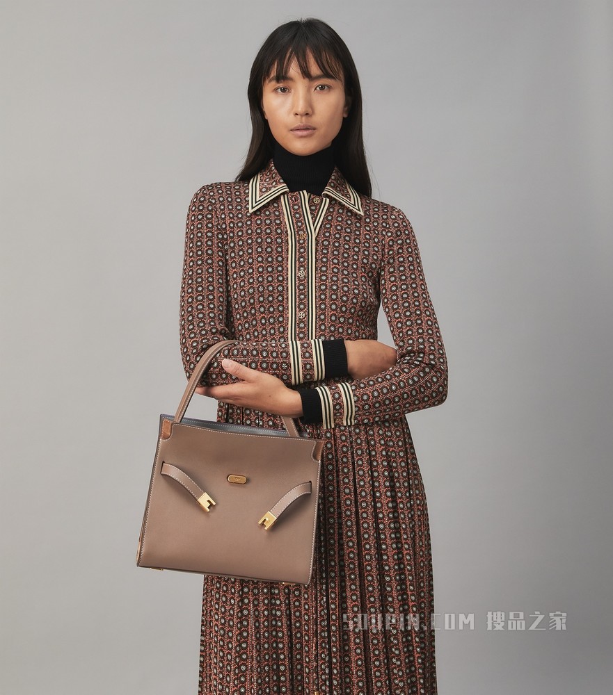 Lee Radziwill 小号双层包 贝壳色