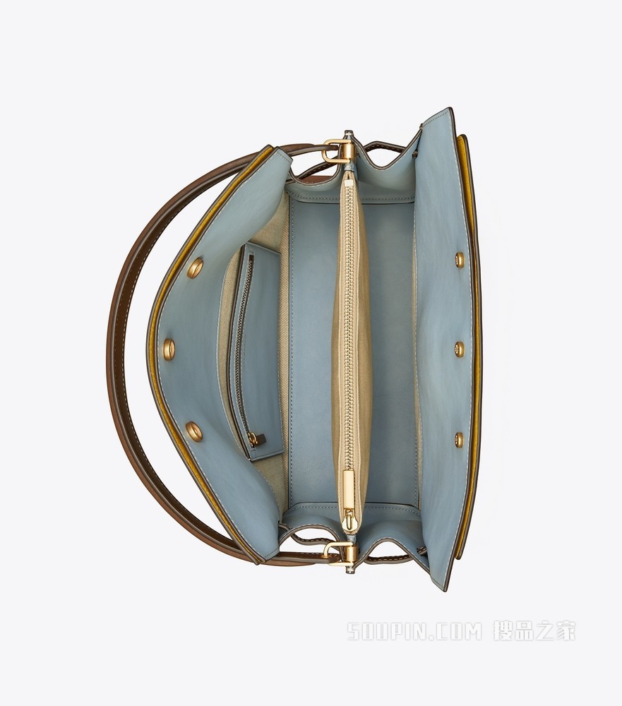 Lee Radziwill 双层手袋 松露巧克力棕