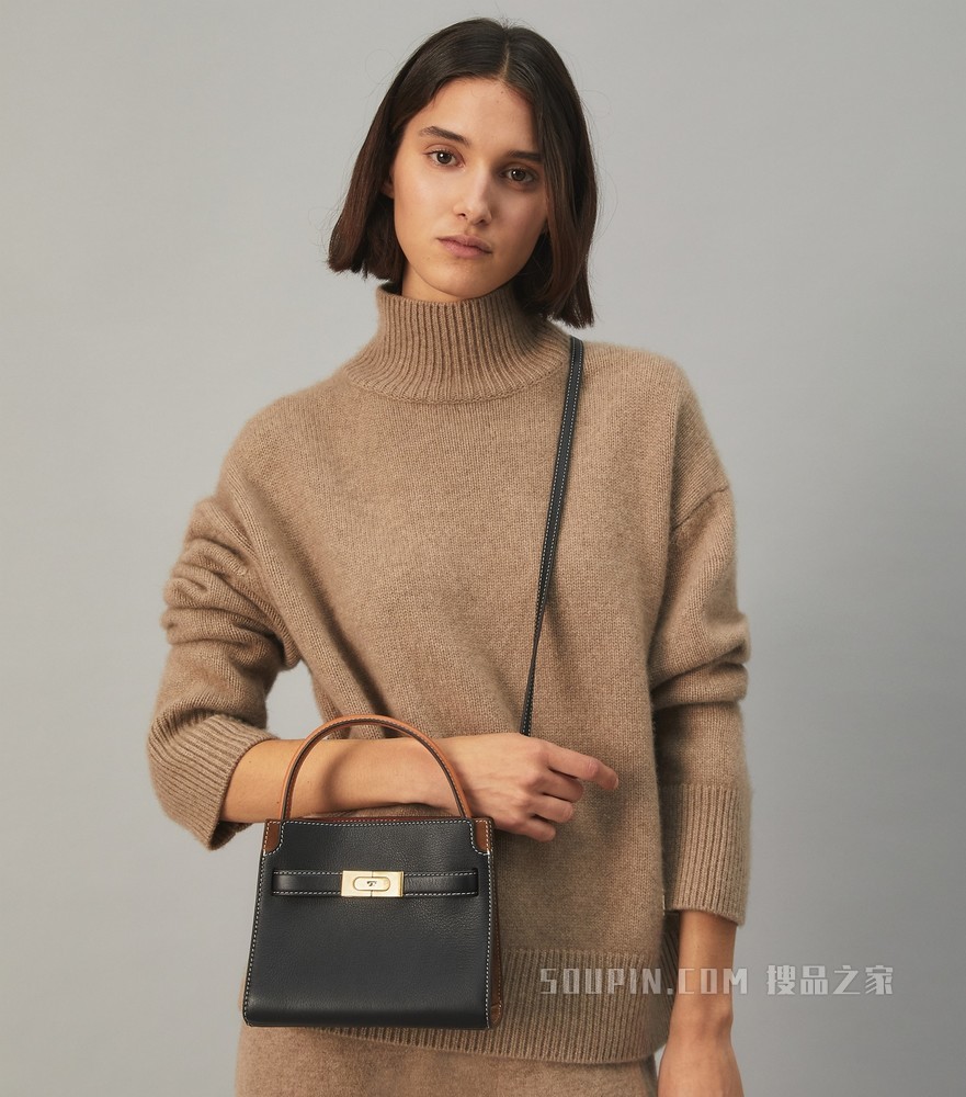 Lee Radziwill 迷你双层手提包 黑色