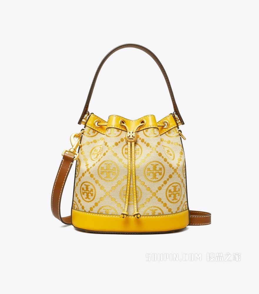 T Monogram 提花水桶包 鹂雀黄